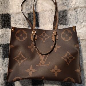 Louis Vuitton Brown Monogram Tote Bag